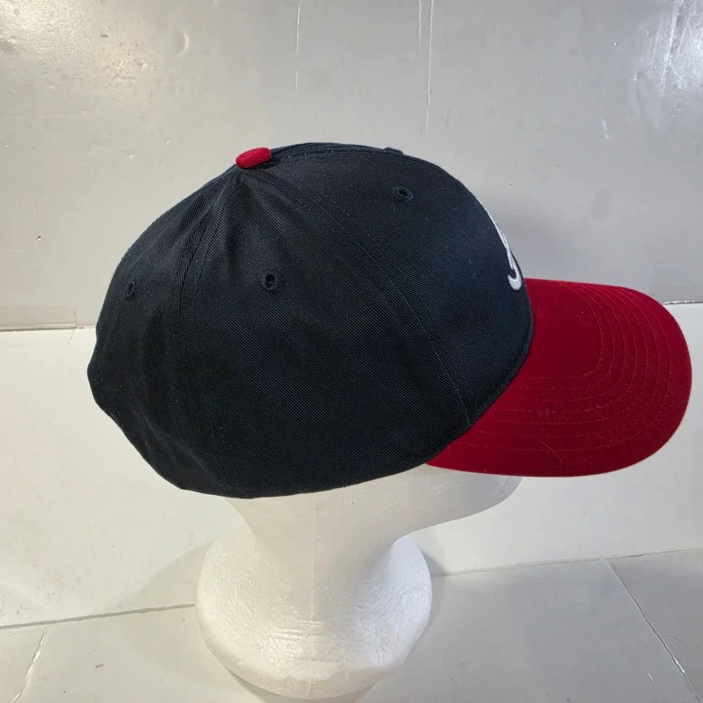 47 Brand Atlanta Braves Kids Snapback Hat Navy Blue Red Baseball Cap MLB Logo